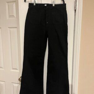Paris Atelier & Other Stories - Size 10 US High Waist Wide Leg Flare Black Jeans